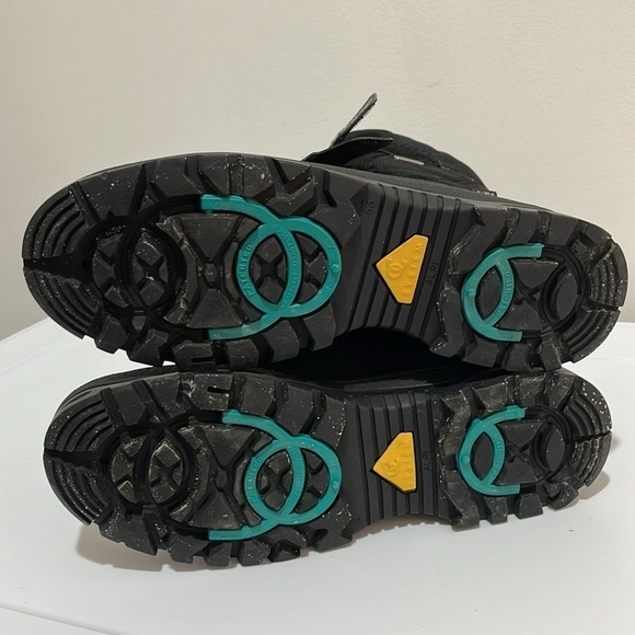 Attiba Black Tall Snow Boots Velcro Men’s 8 or Women’s 10 EU Size 43 Above Ankle - Picture 15 of 15